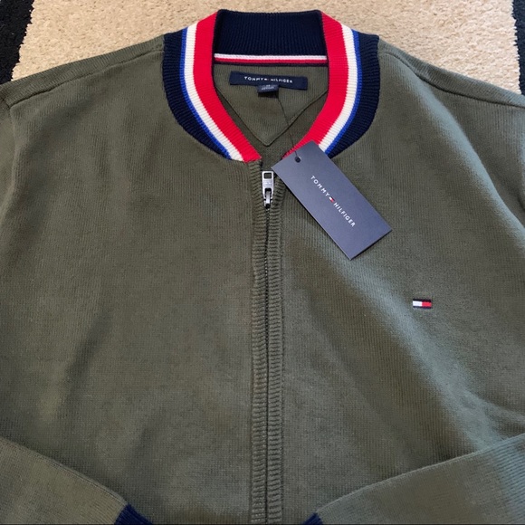 Tommy Hilfiger Green Zip Jacket - Picture 3 of 4
